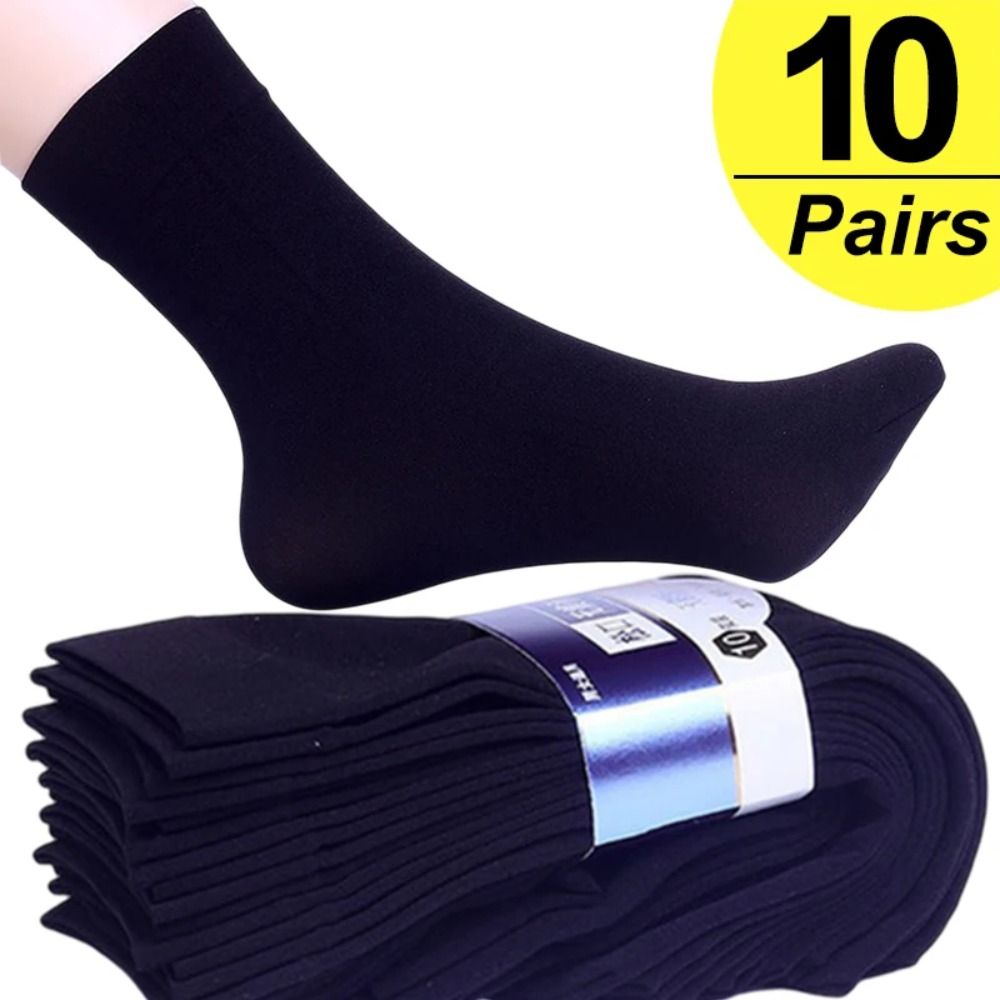 Silk Sock Bamboo - 10 par modnych, oddychających męskich skarpetek