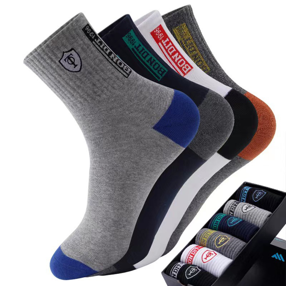 Cotton Crew Sock Pack - Męskie skarpety termiczne premium, 5/10 par,