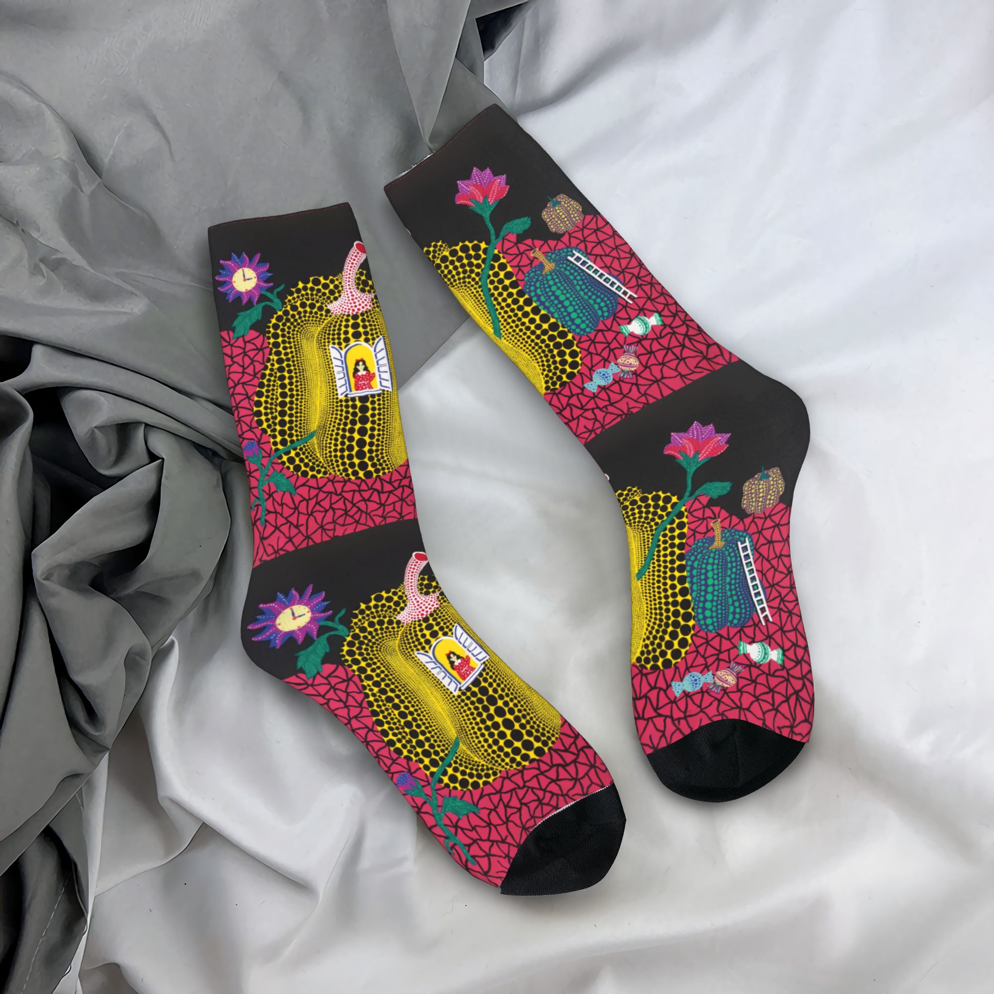 Dress Sock Men - Męskie skarpety załogowe z abstrakcyjnym wzorem