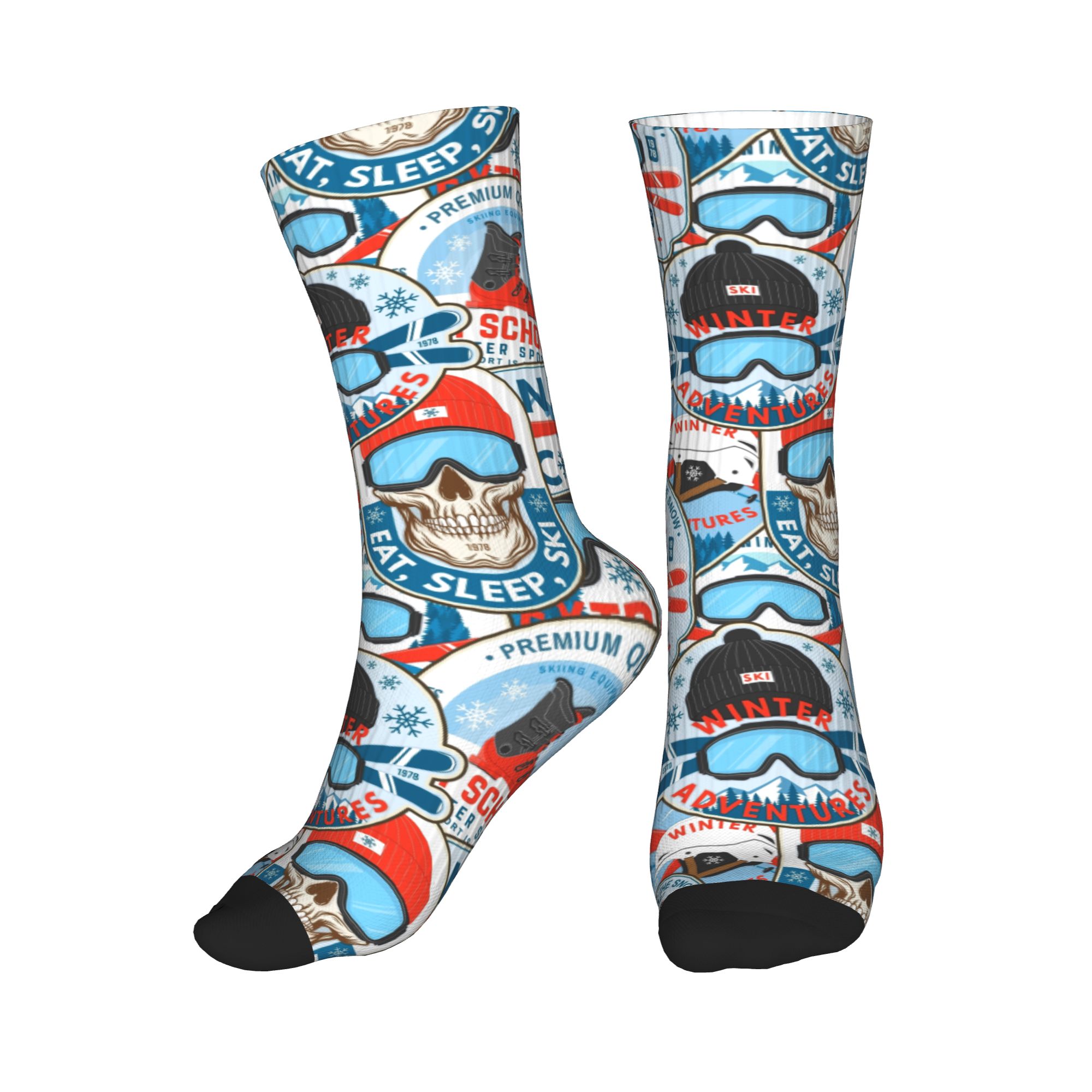 Skarpetki Vintage Red Blue Ski – Dress Sock Men recenzja i cena