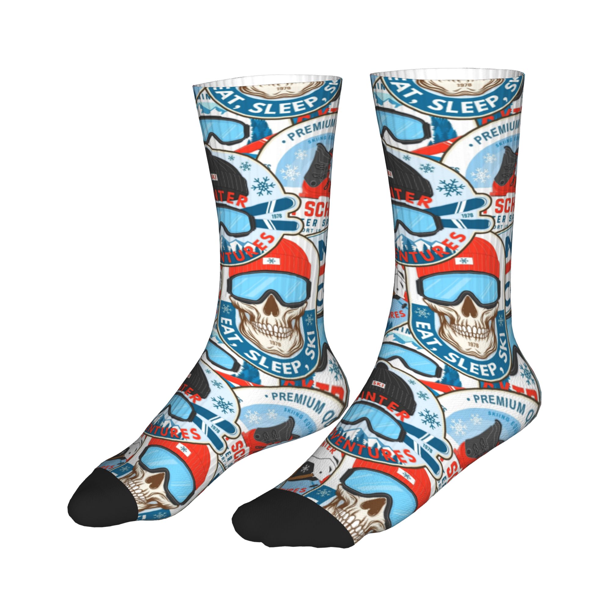 Skarpetki Vintage Red Blue Ski – Dress Sock Men recenzja i cena