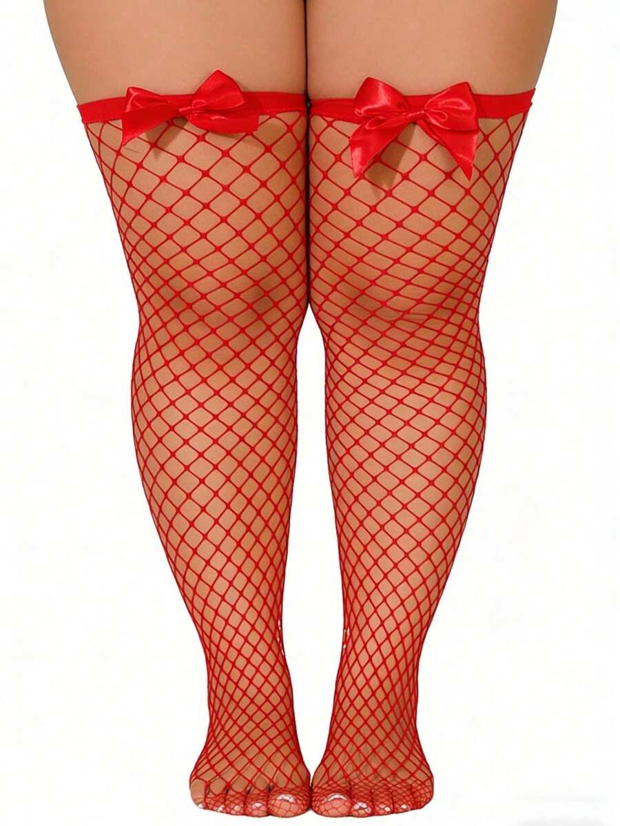 Pończochy kabaretki z kokardką – Knee High Sock Women recenzja i cena