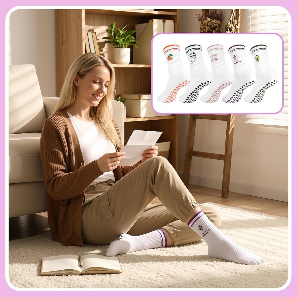 Damskie urocze skarpetki do jo – Grip Sock Yoga recenzja i cena